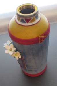 Faux Denim Pocket Bottle
