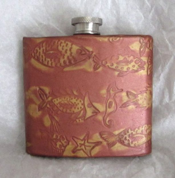 Gold Fish Flask